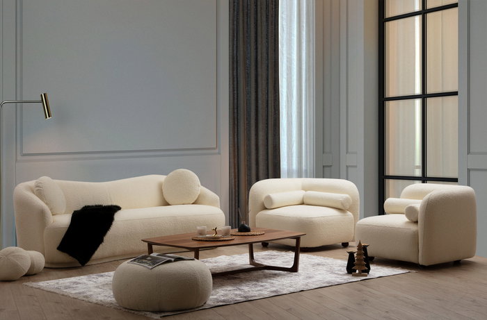 Atelier Del Sofa Ancona Sofá de 3 plazas Crema